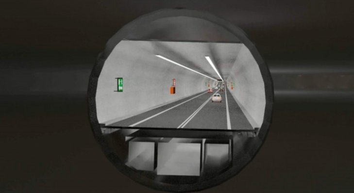 Tunel w Świnoujściu. Wizualizacja: GDDKiA