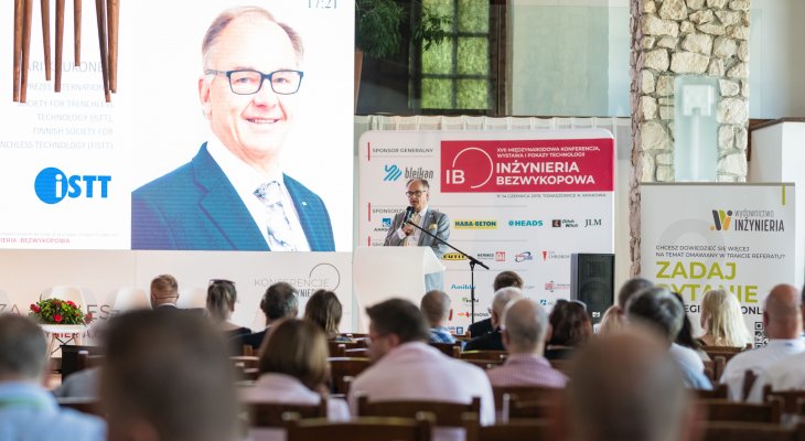 Jari Kaukonen, prezes ISTT i FiSTT. Konferencja „INŻYNIERIA Bezwykopowa” 2019. Fot. Quality Studio