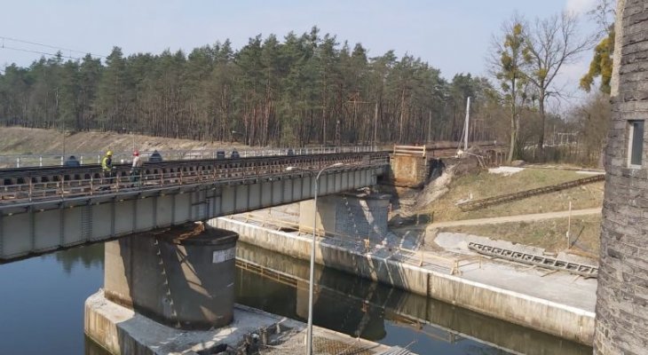 Most kolejowy nad Kanałem Gliwickim. Fot. PKP PLK
