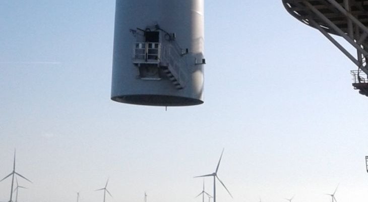 Ostatnia turbina na farmie wiatrowej East Anglia ONE Fot. Siemens Gamesa