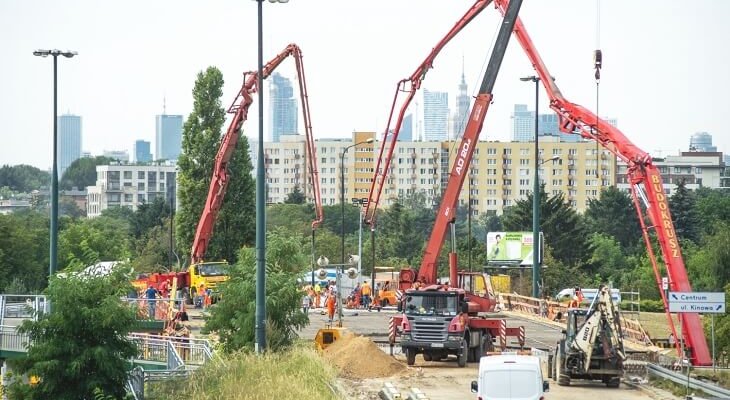 Warszawa: remont wiaduktu wzdłuż ul. Ostrobramskiej. Fot. ZDM w Warszawie