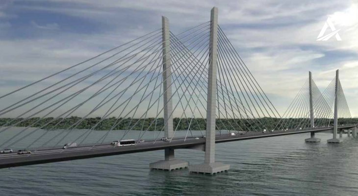 Projekt mostu. Fot. ukravtodor.gov.ua