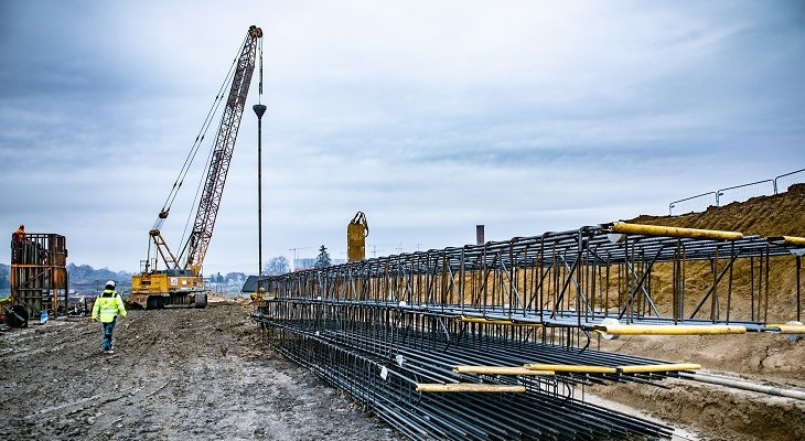 Budowa tunelu drogowego w ciągu Północnej Obwodnicy Krakowa (S52). Fot. Soletanche Polska