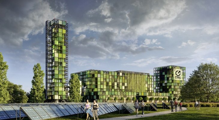 Wizualizacja Parku Zielonej Energii. Źródło: PEC – Gliwice