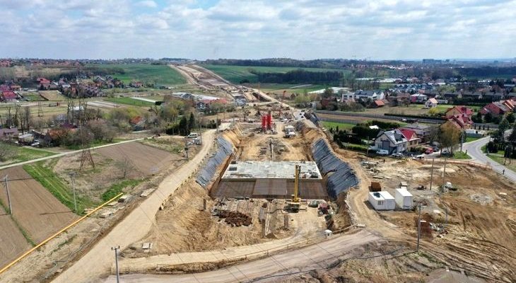 Północna Obwodnica Krakowa – budowa tunelu w Zielonkach. Fot. GDDKiA