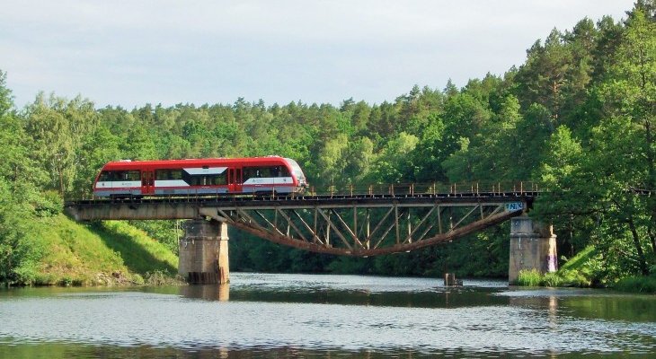 Most kolejowy nad Wdą. Fot. Mirosław Lewandowski/PKP PLK