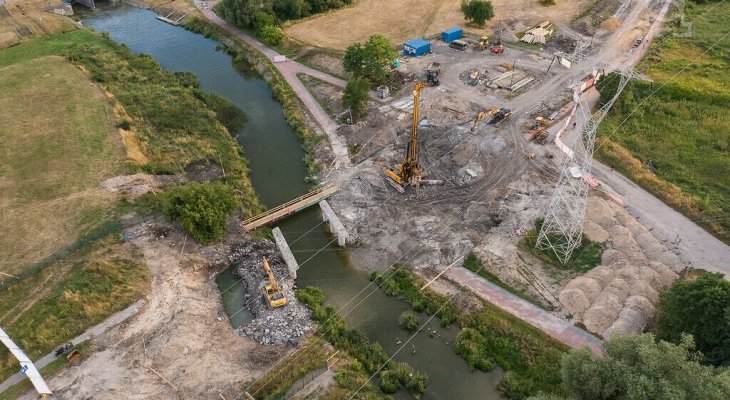 Budowa mostu na ul. Żeglarskiej w Lublinie. Fot. UM Lublin