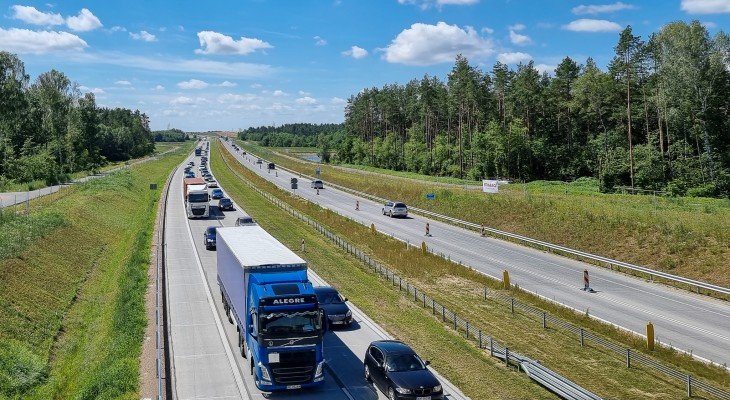 W połowie sierpnia 71 km drogi S7 Napierki–Płońsk będzie dwujezdniowe. Fot. Karol Głębocki/GDDKiA