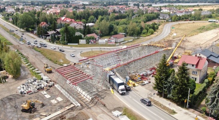 Fragmenty konstrukcji wiaduktu w Mielcu. Fot. Krzysztof Dzidek/PKP PLK