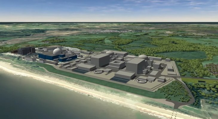 Wizualizacja elektrowni atomowej Sizewell C. Źródło: EDF