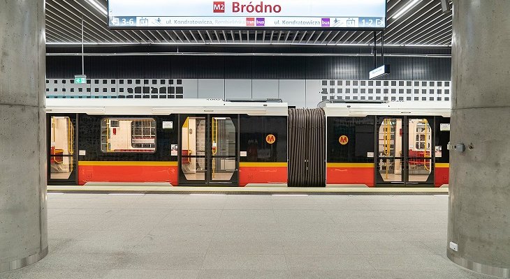 II linia metra w Warszawie. Stacja Bródno. Fot. UM Warszawa