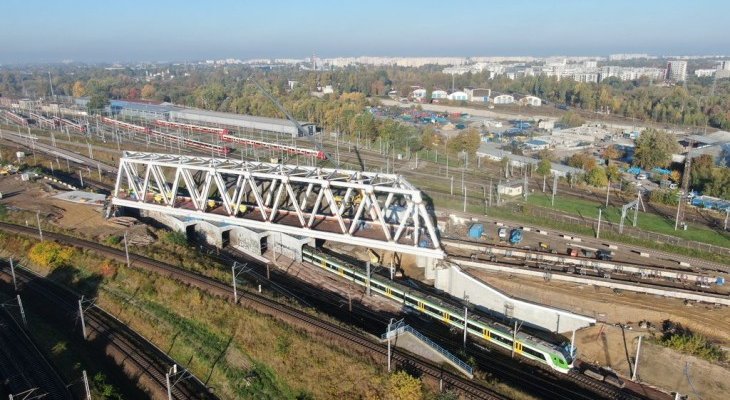 Kolejowy wiadukt kratownicowy w pobliżu stacji Warszawa Zachodnia. Fot. Artur Lewandowski/PKP PLK