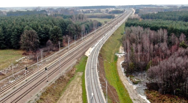 Łącznica kolejowa połączyła CMK z linią Kielce–Fosowskie. Fot. Krzysztof Dzidek/PKP PLK
