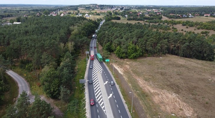 Wschodni koniec przyszłej drogi ekspresowej S10 Wyrzysk–Bydgoszcz. Fot. GDDKiA