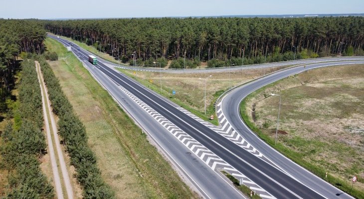 Droga ekspresowa S10 Toruń Zachód–Toruń Południe, stan aktualny. Fot. GDDKiA