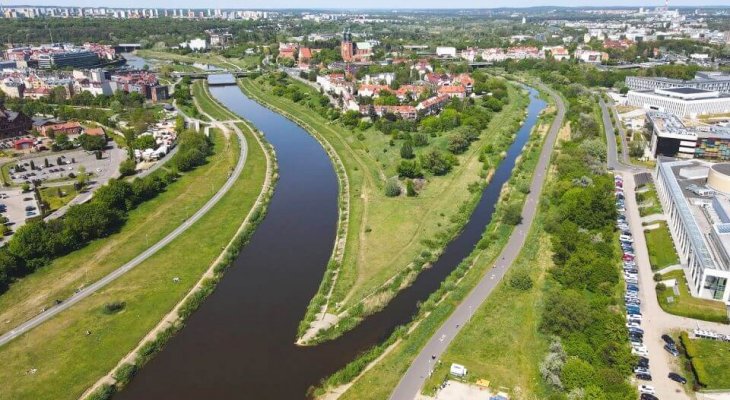 W tym miejscu powstaną mosty w Poznaniu. Fot. PIM