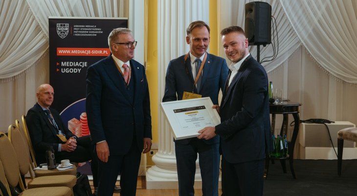 Bartosz Rodak, laureat I nagrody w VII Krajowym Konkursie dla Młodych Profesjonalistów