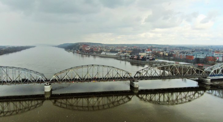 Most nad Wisłą w Grudziądzu. Fot. Szymon Danielek/PKP PLK