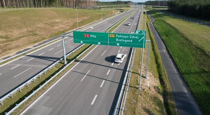 Najdłuższe drogi ekspresowe w Polsce 2023. Fot. GDDKiA