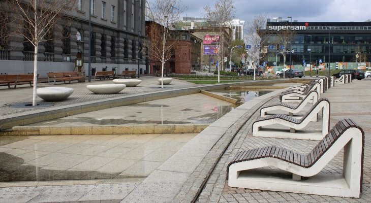 Widowiskowa fontanna w Katowicach przejdzie remont. Fot. UM Katowice