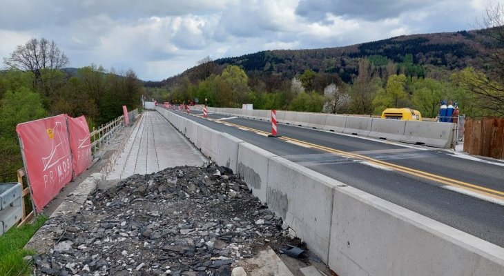 Remont mostu w Świnnej Porębie. Fot. GDDKiA
