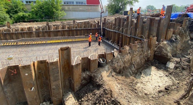 Rozpoczęła się budowa tunelu pod linią kolejowa w Łańcucie. Fot. inżynier kontraktu