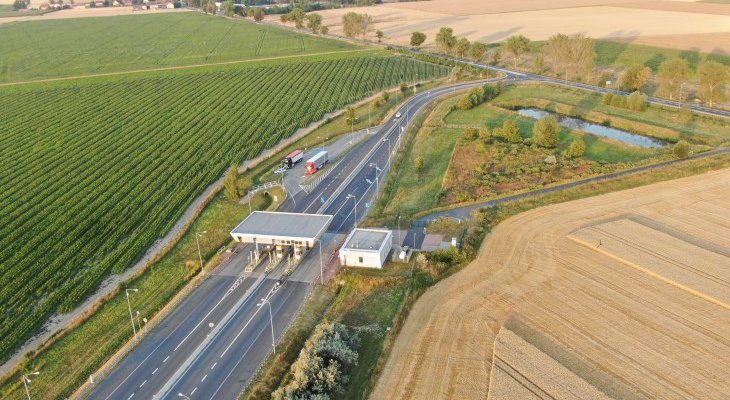 Autostrada A4 łącznica węzła Brzezimierz. Fot. Michał Soroko/GDDKiA