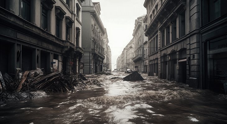 Powódź miejska. Fot. Adobe Stock