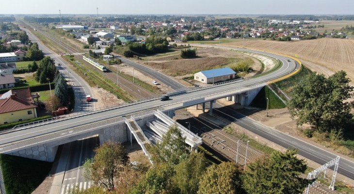 Wiadukt drogowy nad Rail Baltica w Czyżewie. Fot Artur Lewandowski/PKP PLK