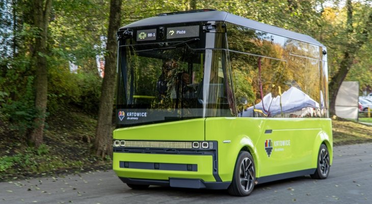 W Katowicach testują autobus autonomiczny. Fot. K. Kalkowski/UM Katowice