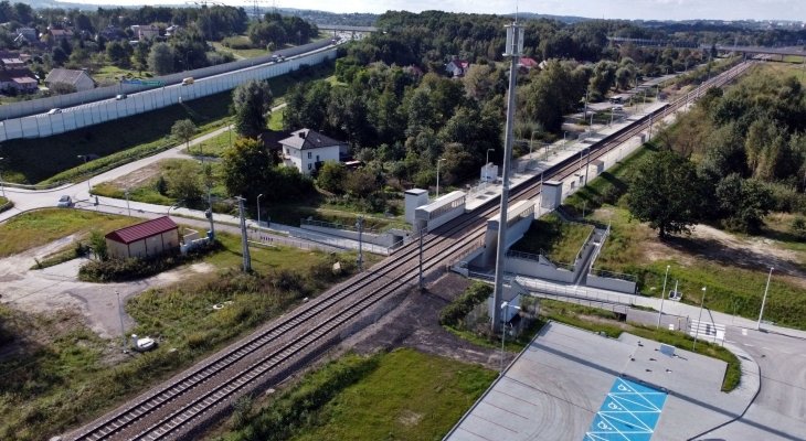 Tunel drogowy pod linią Kraków–Tarnów. Fot. Piotr Hamarnik/PKP PLK
