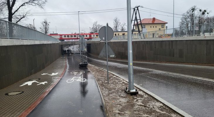 Tunel drogowy pod torami w Kobylnicy. Fot. Radek Śledziński/PKP PLK