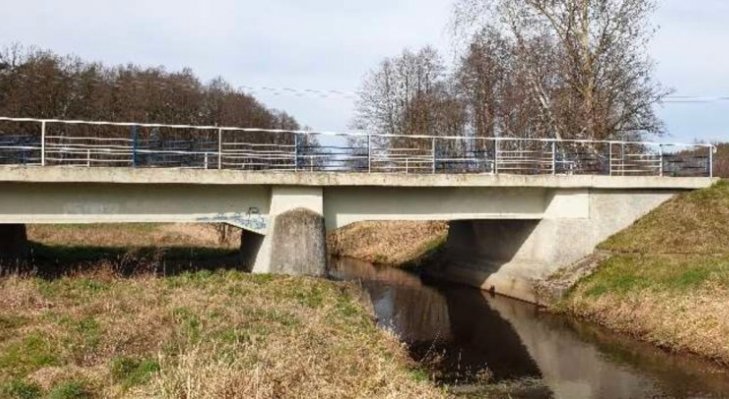 Istniejący most nad Regą w ciągu DW152. Fot. ZZDW