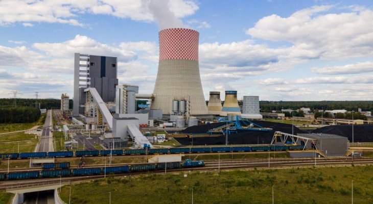 Blok energetyczny 910 MW w Jaworznie. Fot. Tauron