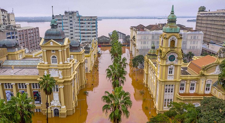 Katastrofalna powódź w Brazylii. Fot. Brian Winter @BrazilBrian/ Twitter.com