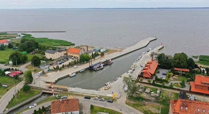 Port morski we Fromborku . Fot. Urząd Morski w Gdyni