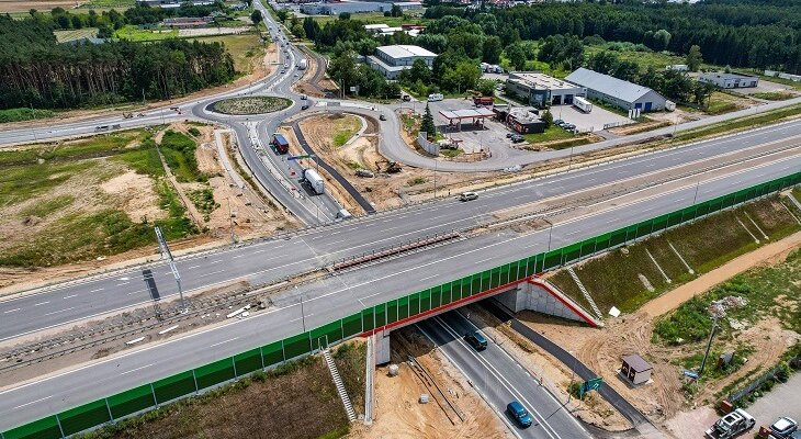 Autostrada A2, węzeł Siedlce Zachód. Fot. GDDKiA