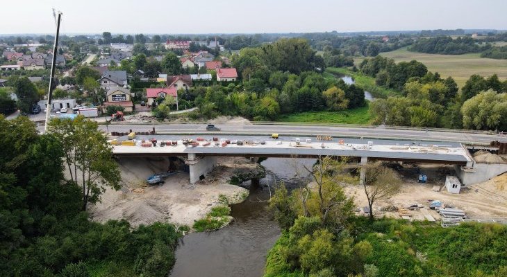 Budowa mostu w Łęcznej. Fot. GDDKiA