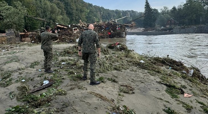 Sytuacja w mieście jest bardzo trudna. Fot. Facebook/Paweł Szymkowicz, burmistrz Głuchołaz 