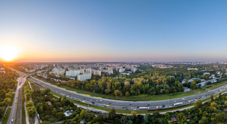 Okolice przyszłego węzła Warszawa Północ. Fot. GDDKiA