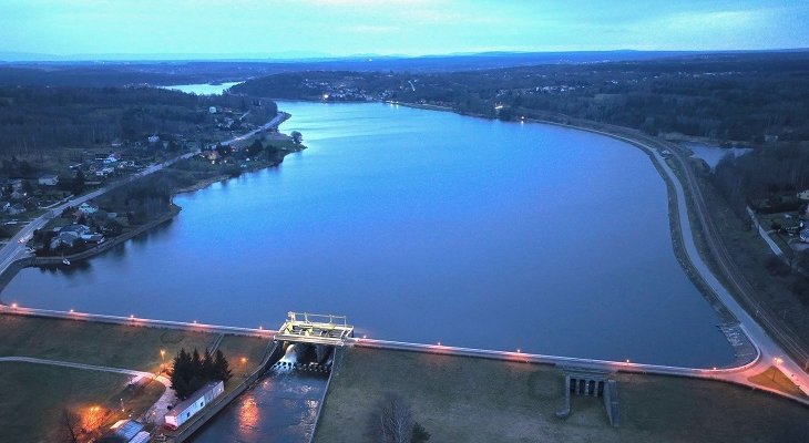 Zbiornik retencyjny Brody Iłżeckie. Fot. Urząd Gminy Brody, źródło: Wody Polskie