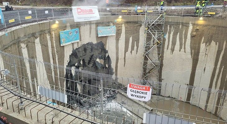 Tunel średnicowy w Łodzi. Czwarty jednotorowy obiekt wydrążony. Fot. PKP PLK