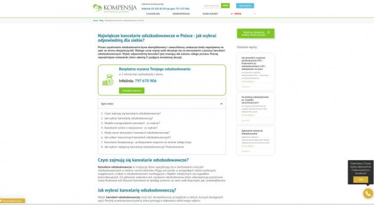 Kancelaria odszkodowawcza Kompensja