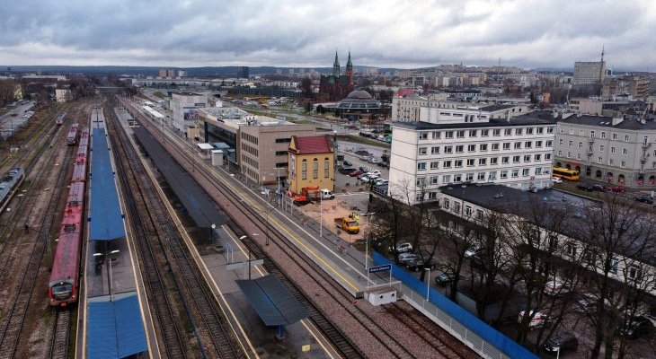 Stacja kolejowa Kielce Główne. Fot. Piotr Hamarnik