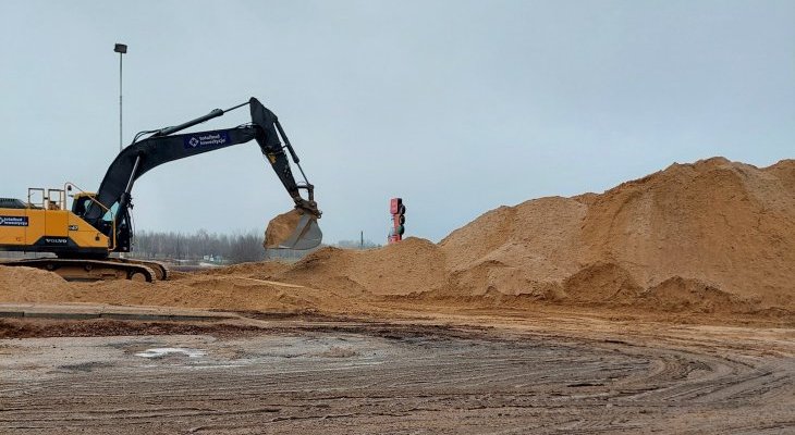 Droga ekspresowa S74 Mniów–Kielce, początek budowy. Fot. GDDKiA