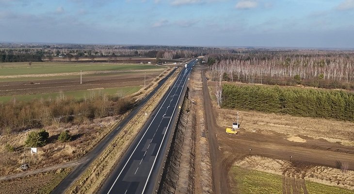 Budowa drogi ekspresowej S19. Fot. GDDKiA