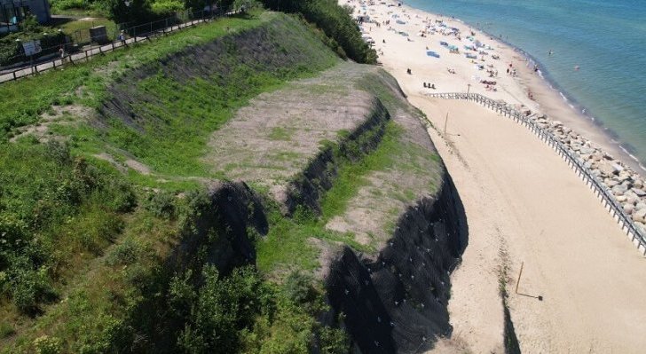 Klif w Jastrzębiej Górze. Fot. Urząd Morski w Gdyni