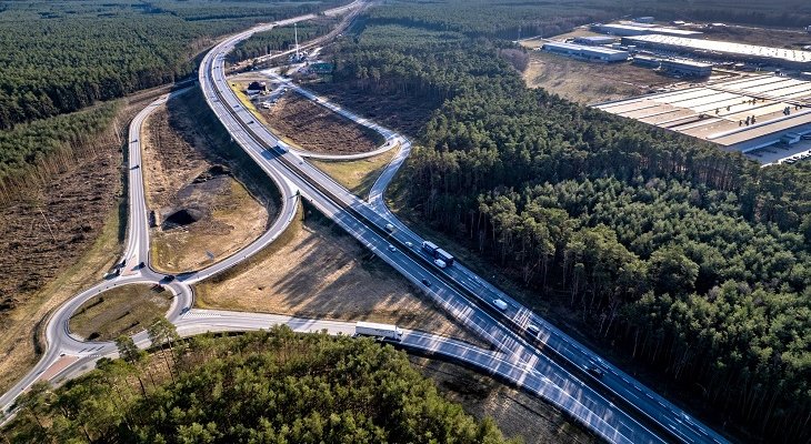 Droga ekspresowa S3, węzeł Goleniów Południe. Fot. GDDKiA