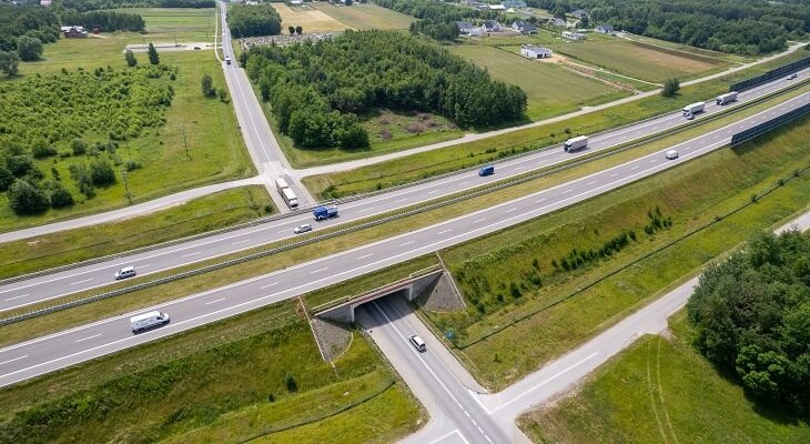 Obecne skrzyżowanie DW986 z autostradą A4. Fot. UM Ropczyce, źródło: PZDW