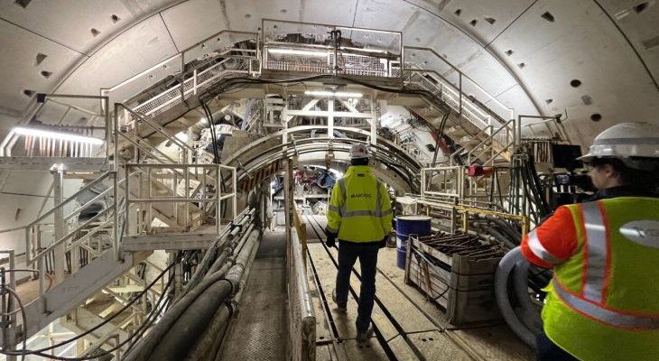 Wnętrze TBM Mary. Fot. Anthony Sabella/WTKR